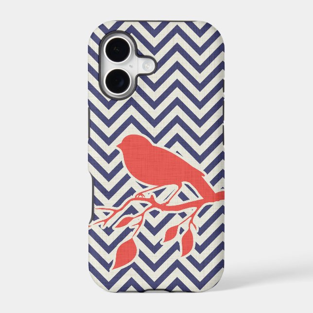 Bird & Chevron iPhone Case (Back)