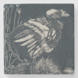 Bird Chick Emerging From its Nest (by Jan Mankes) Stone Coaster
