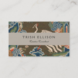Bird Chinese Antique Decor Business Card