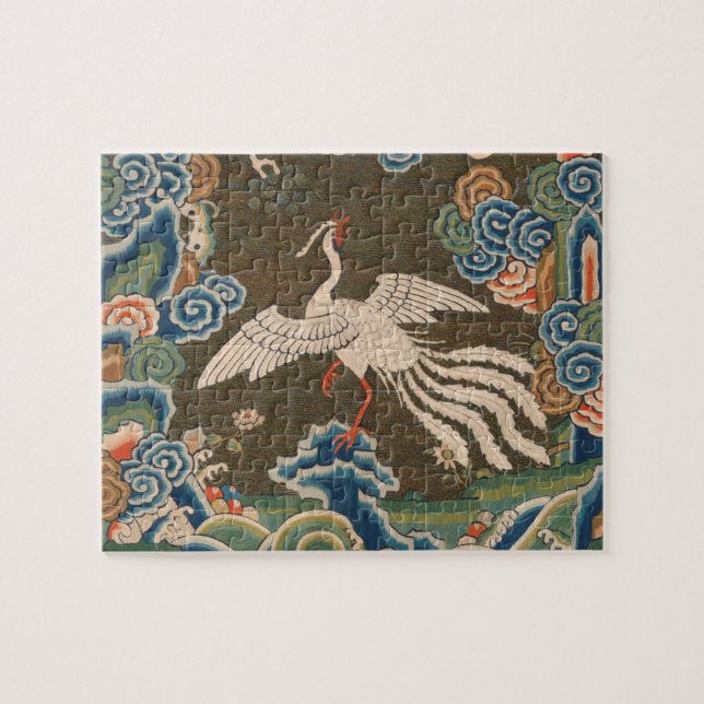 Bird Chinese Antique Decor Jigsaw Puzzle (Horizontal)