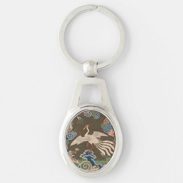 Bird Chinese Antique Decor Key Ring (Front)