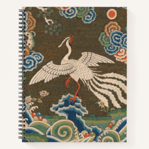Bird Chinese Antique Decor Notebook