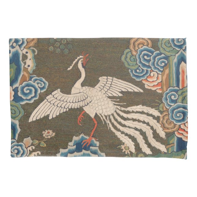 Bird Chinese Antique Decor Pillowcase (Front)