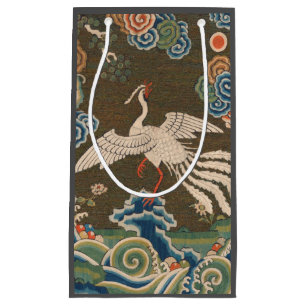 Bird Chinese Antique Decor Small Gift Bag