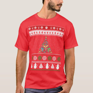 Bird Christmas Tree Bird Lover T-Shirt