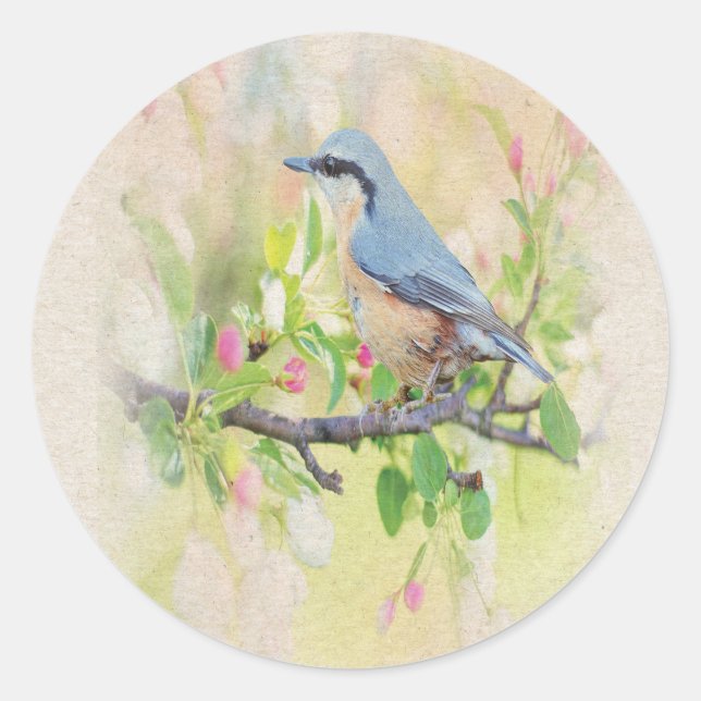 Bird Classic Round Sticker (Front)