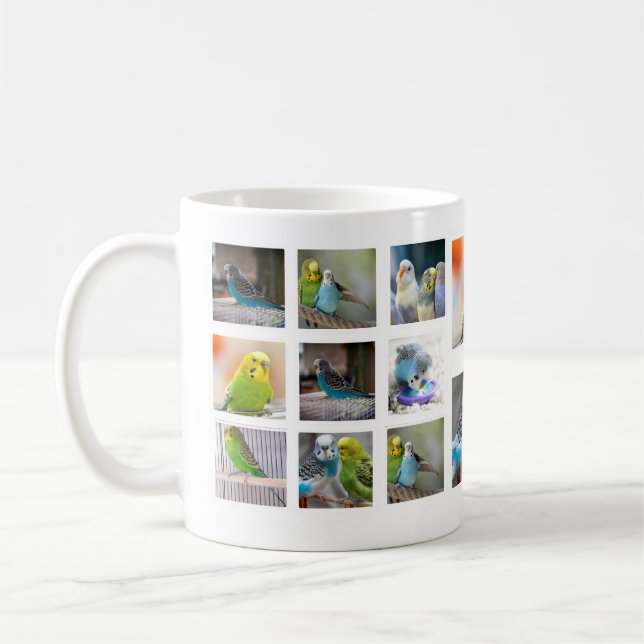 Bird Collage Photo Mug (Left)