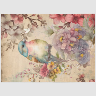 Bird Collage Print Tissue Paper