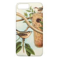 Bird Couple on a Nest Perched on a Branch