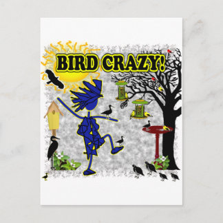 Bird Crazy Clothing Shirt & More Postcard