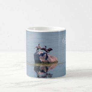 Bird Dance on Lake Coffee Mug