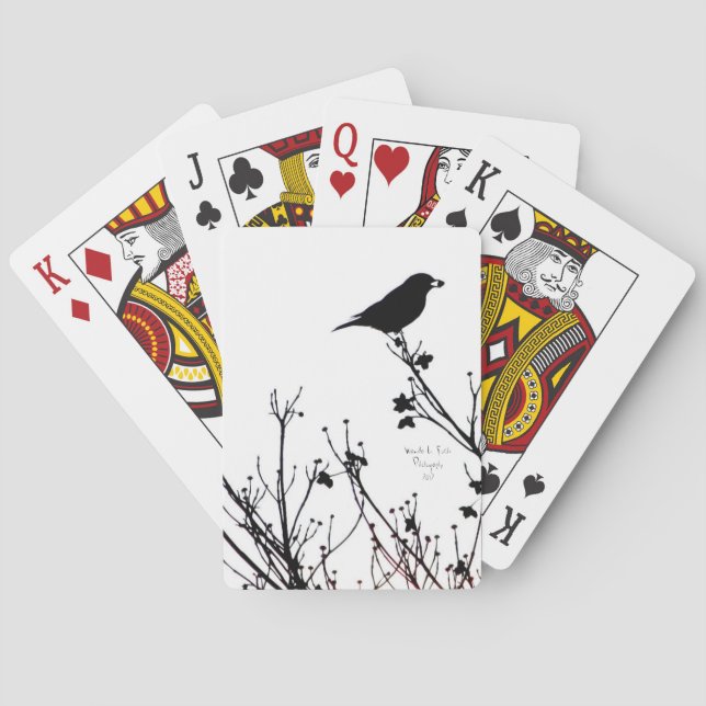 Bird Decorated Playing Cards (Back)