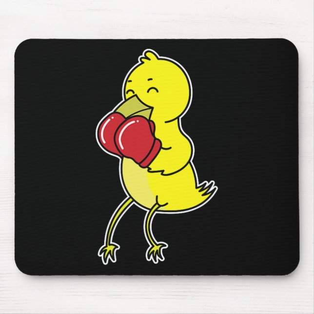 Bird Does Boxing  Mouse Mat (Front)