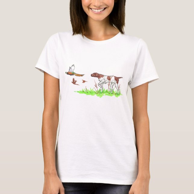 Bird Dog and Pheasants T-Shirt (Front)