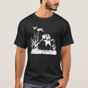 Bird Dog Duck Hunting Willow In The Marsh Hunter D T-Shirt