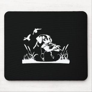 Bird Dog Duck Hunting Willow In The Marsh Hunter  Mouse Mat