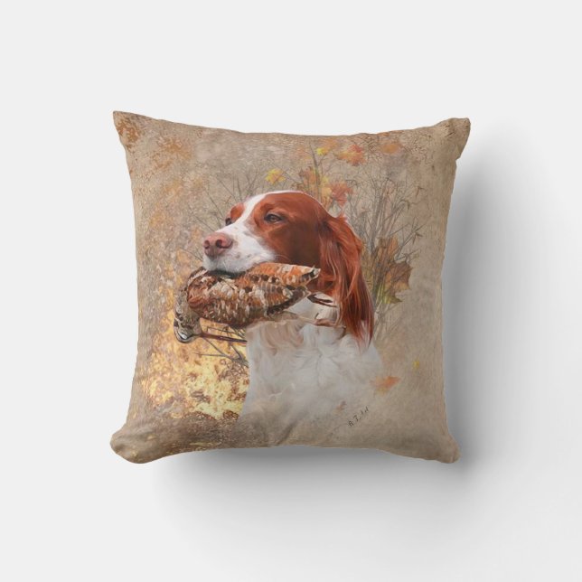 Bird dog , woodcock hunting cushion (Front)