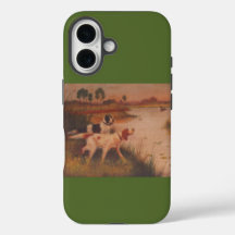 Bird Dogs Dark Olive Green iPhone 16 Case
