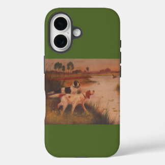Bird Dogs Dark Olive Green iPhone 16 Case