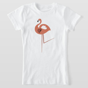 Bird doodle Flamingo T-Shirt