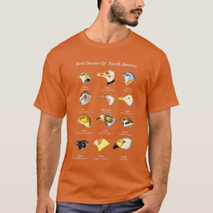Bird Drones Of North America Cute Field Guide Bird T-Shirt