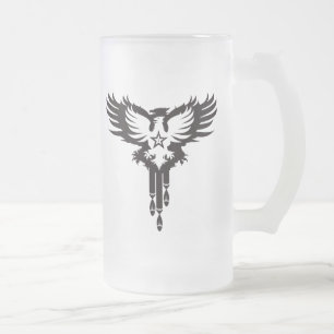 Bird Dropping Bombs - K Frosted Glass Beer Mug