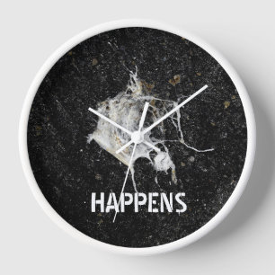 Bird Dropping. Funny and Cool Clock