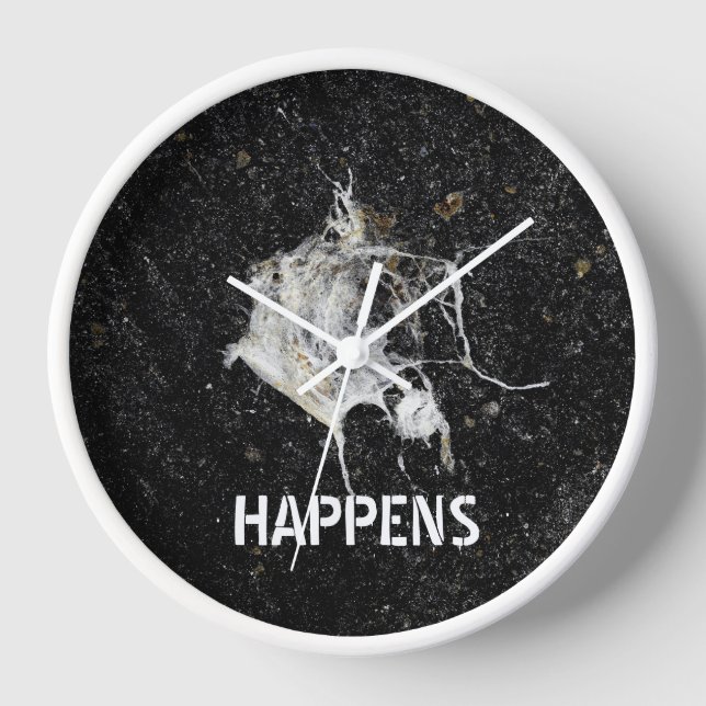 Bird Dropping. Funny and Cool  Clock (Front)