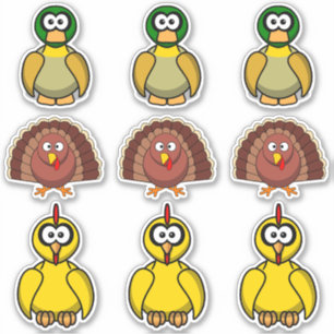 Bird Duck, Turkey, Chicken Cartoon
