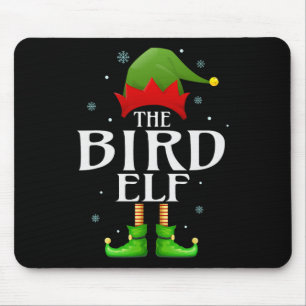 Bird Elf Xmas Matching Family Group Christmas Gran Mouse Mat