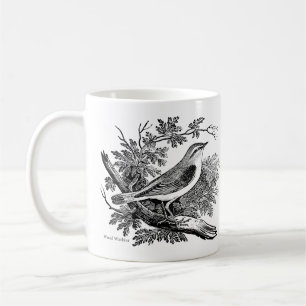 Bird Engravings  - a Wood Warbler & Starling Coffee Mug