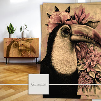 Bird Ephemera Floral Vintage Tissue Paper