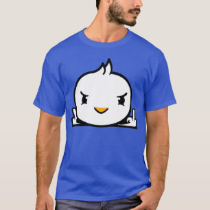 Bird Evil Middle Finger Show Bad Boy Behind Fence T-Shirt
