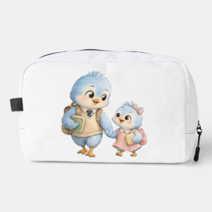 Bird Family Cosmetic Makeup Bag