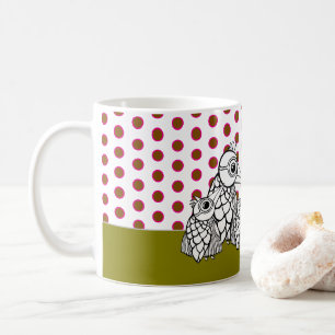 Bird Family & Polka Dots Coffee Mug