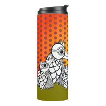 Bird Family & Polka Dots