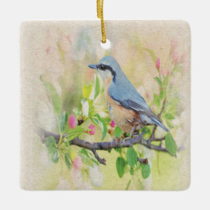 Bird Fanatic Ceramic Ornament