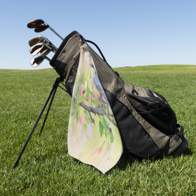Bird Fanatic  Golf Towel (Green)