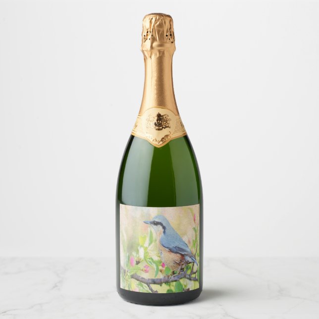 Bird Fanatic Sparkling Wine Label (Front)