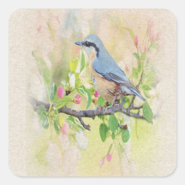 Bird Fanatic Square Sticker (Front)