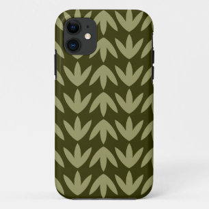 Bird Feet - Khaki and Dk Olive.pdf iPhone 11 Case