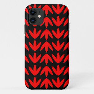 Bird Feet - Red and Black.pdf iPhone 11 Case