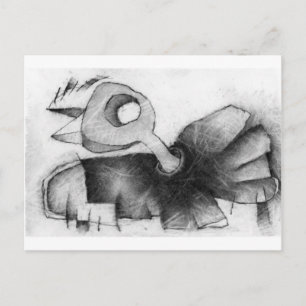 bird flap postcard