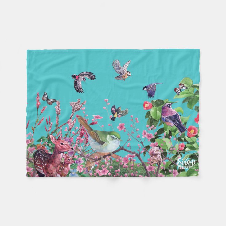 bird fleece blanket Zazzle