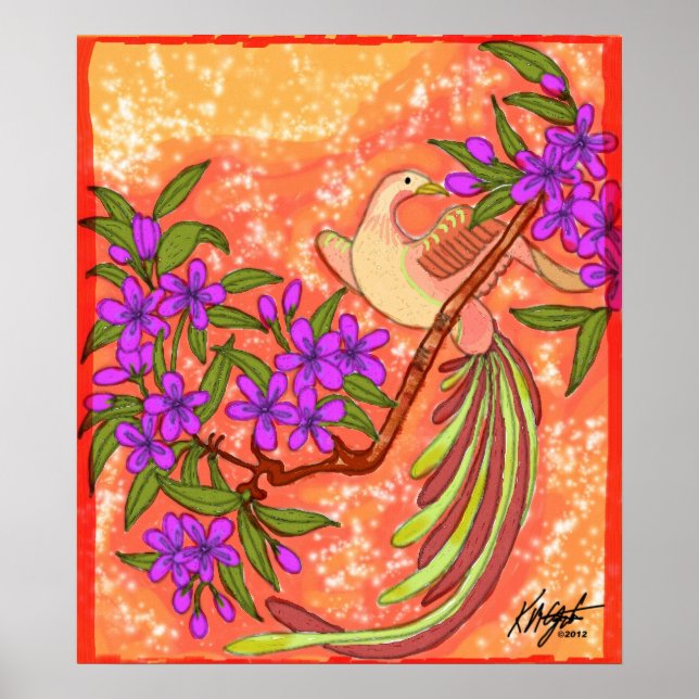 Bird Floral Poster (Front)