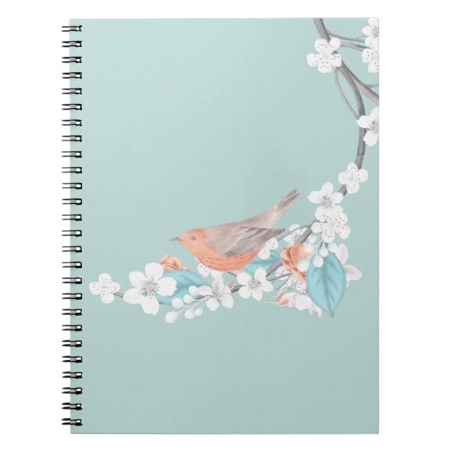 Bird & Flowers Notebook (Front)