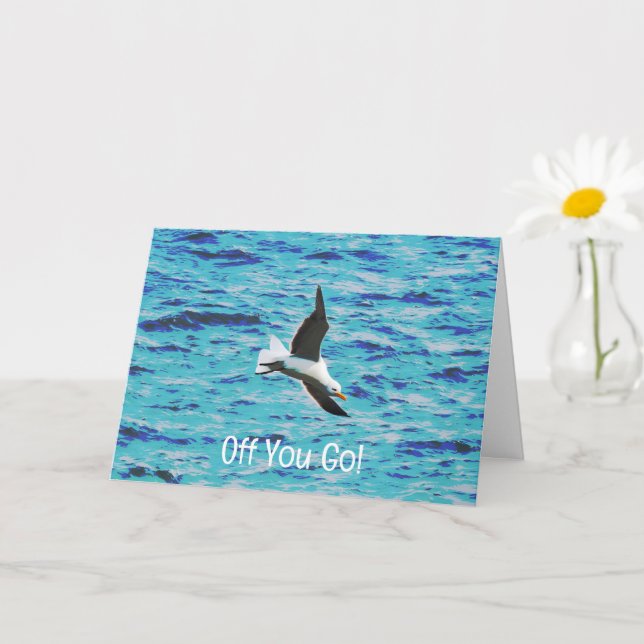 Bird Flying Away Journey New Job Moving Card (Small Plant)