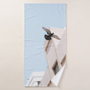 BIRD FLYING IN THE AIR BATH TOWEL