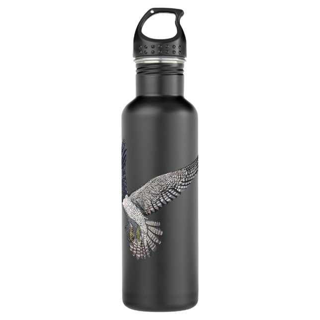 Bird Flying Peregrine Falcon 710 Ml Water Bottle (Front)