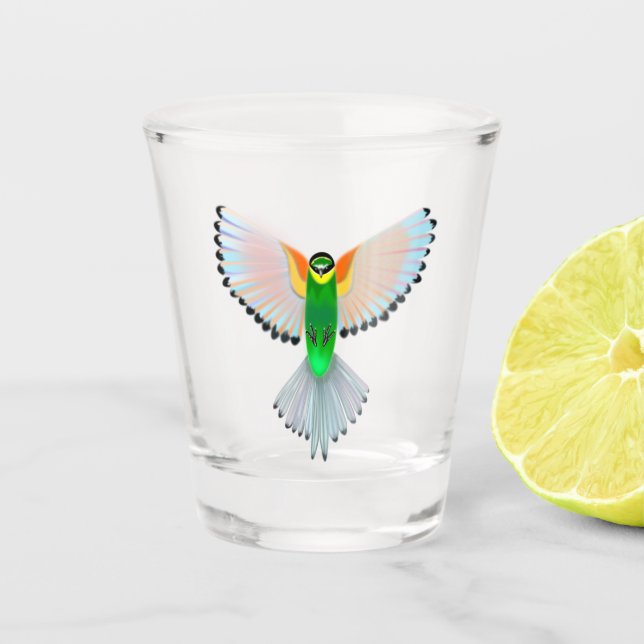 Bird Flying Shot Glass (Front)